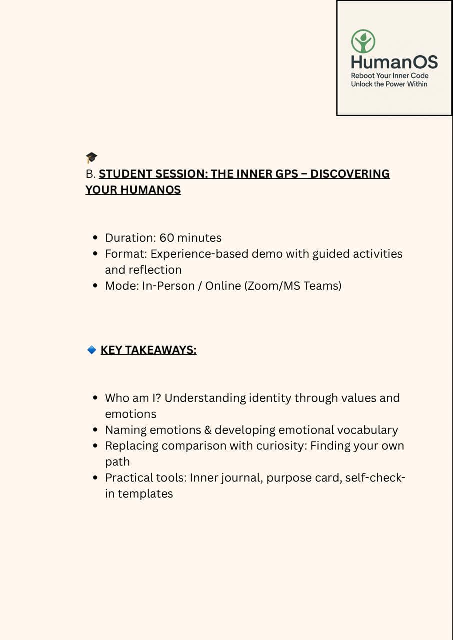 HumanOS classroom interaction