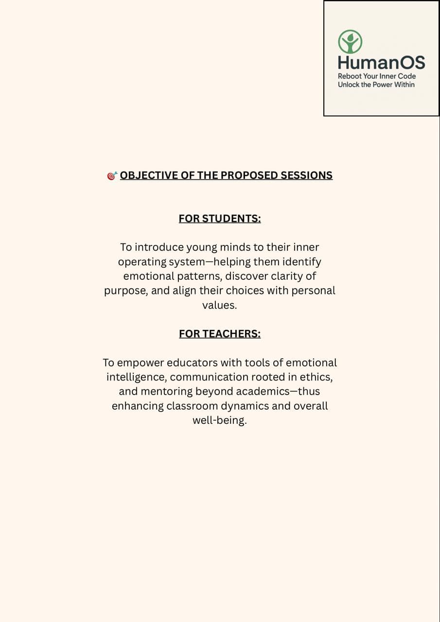 HumanOS institutional training moment